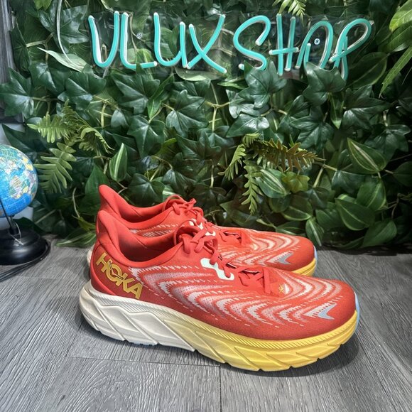 Hoka One One Mens Arahi 1123194 FAYW Orange Running Shoes